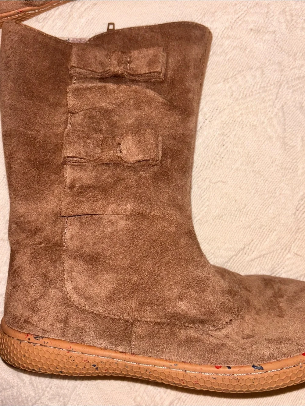 Livie & Luca Neve Brown Suede Bow boots size 1